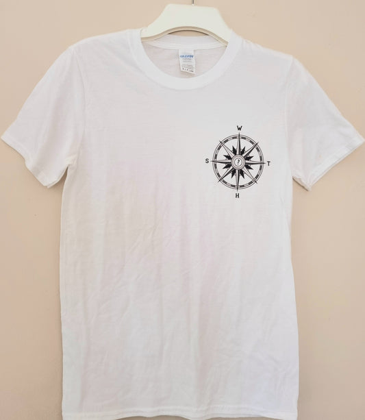 WSTH White Compass Short Sleeve T-Shirt